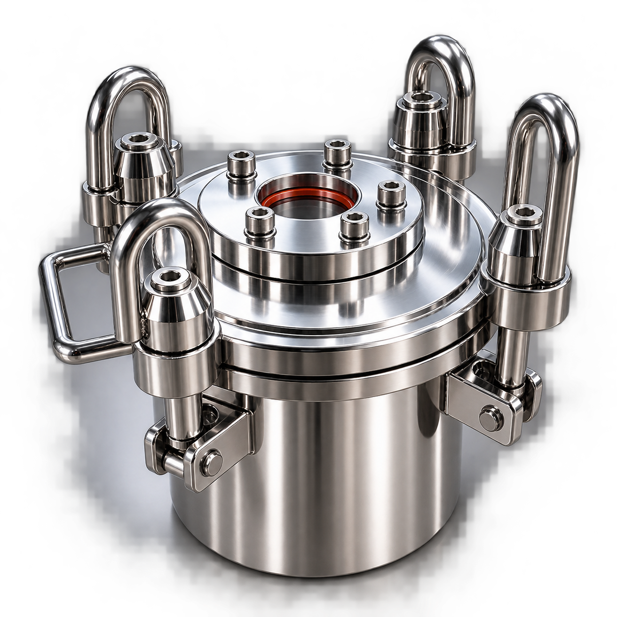 Tank mounted manhole cover
